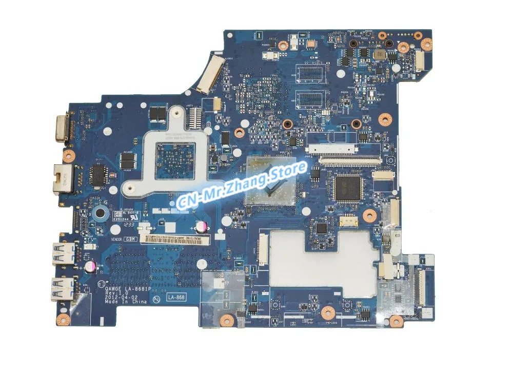 Used SHELI FOR Lenovo G585 Laptop Motherboard W/ FOR E-300 CPU 11S90001520 90001520 LA-8681P DDR3