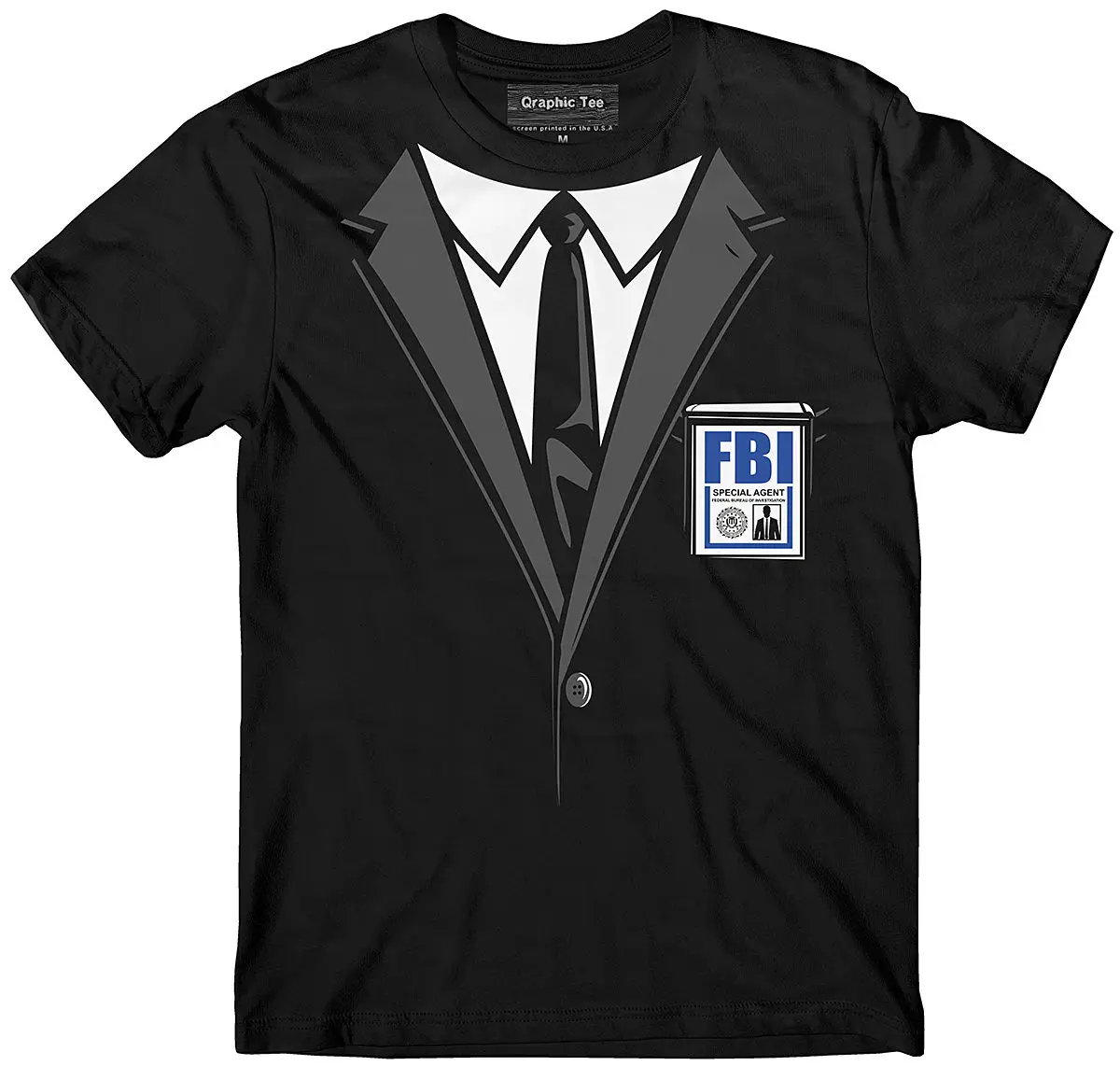 2019 Brand Tshirt Homme Men Harajuku Fbi T-Shirt, Suit and Tie T-Shirt, Government Agent T-Shirt, Secret Service, Cia T Shirt