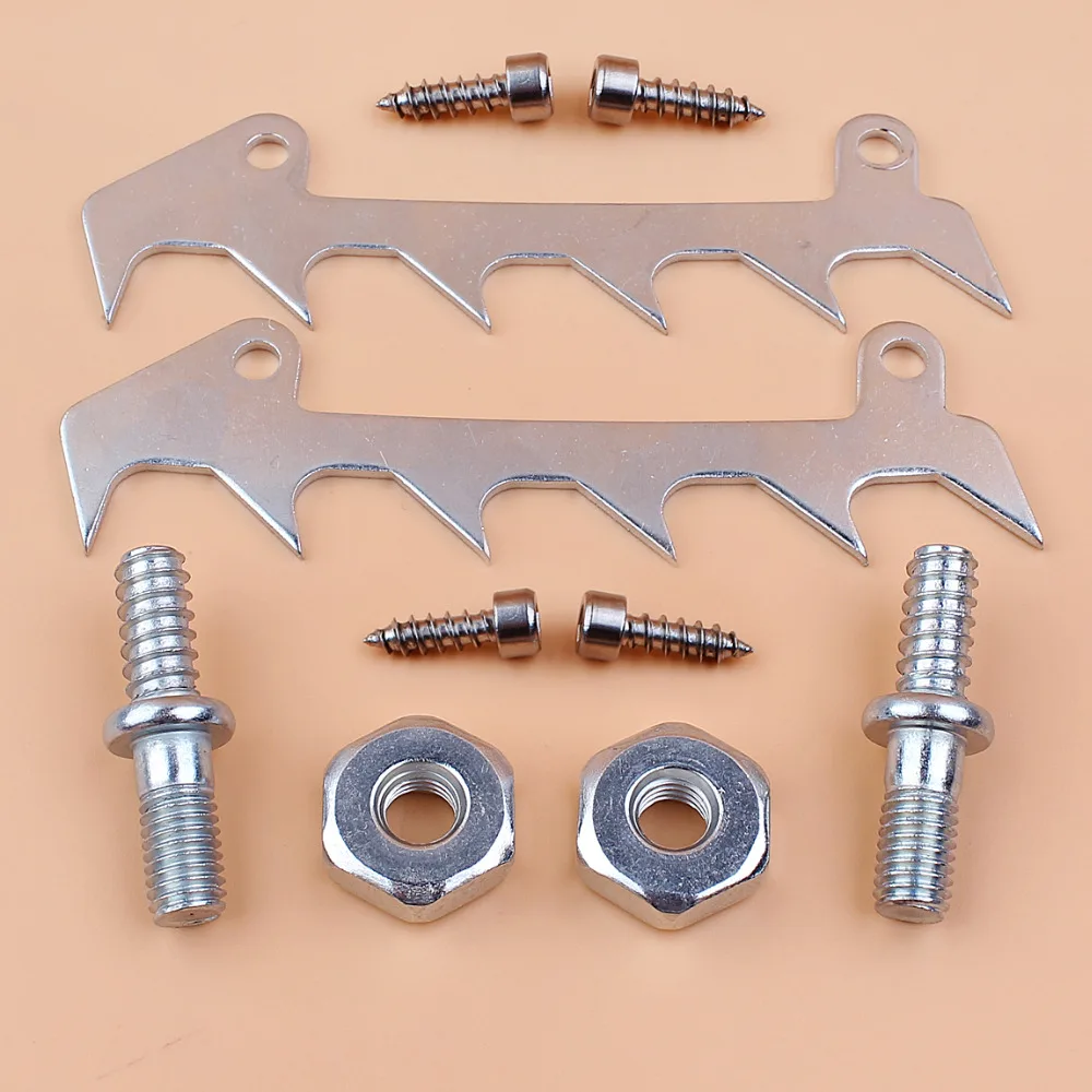 BUMPER SPIKE FELLING สุนัข STUDS NUTS สำหรับ STIHL 019 020T MS181 MS192T MS200T 017 018 MS170 MS171 MS180 021 023 025 MS210 MS230