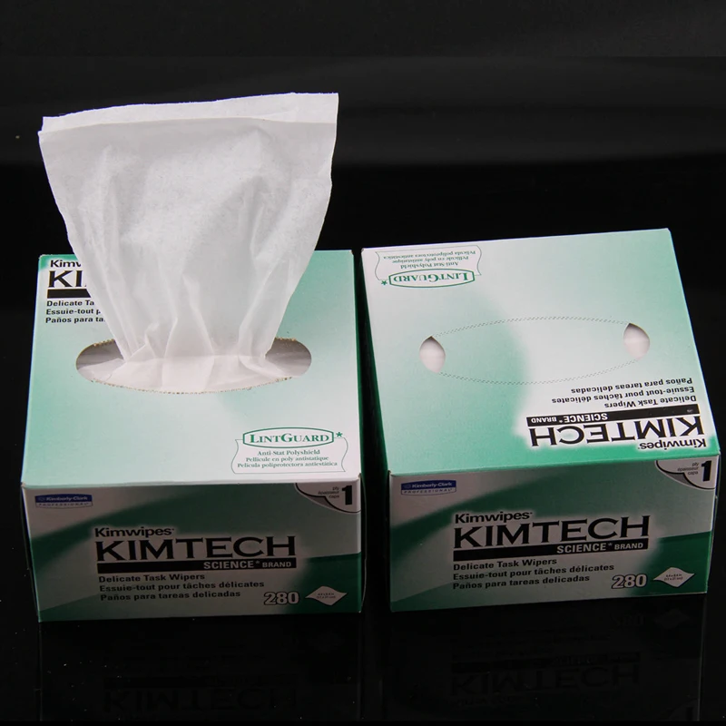 

10PCS Kimwipes brand fiber cleaning paper Optical fiber cleaning paper 280pcs/Box Kimwipes For FTTH wipe tools