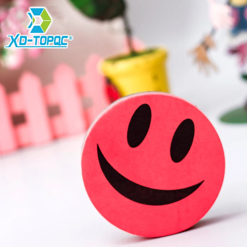 Стирательная магнитная доска Smile Face Ластик для доски 4 цветов, стираемая доска для стирания, стирающиеся маркеры для классной доски, бесплатная