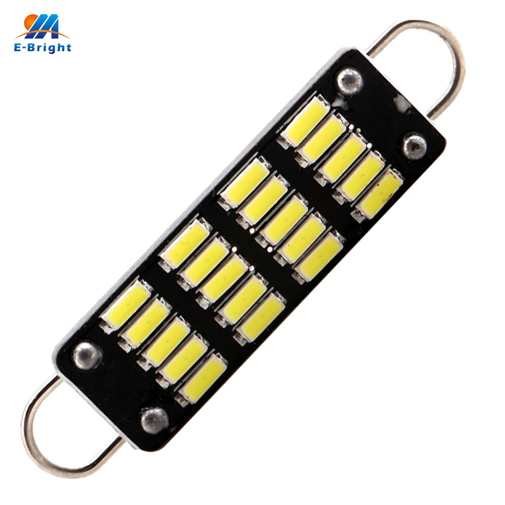 Wholesale! 100X C5W 44MM 4014 20 SMD Car Interior Festoon Dome Reading LED 12V DC White Bulbs 300 Lumens