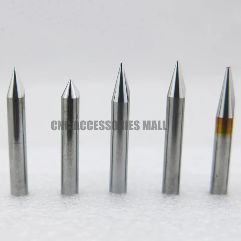 10pcs/lot 3.175mm*30Degree*0.2mm Flat Bottom Milling Tools, CNC Engraving Bits, V Shape PCB Cutters on MDF, Wood, Acrylic