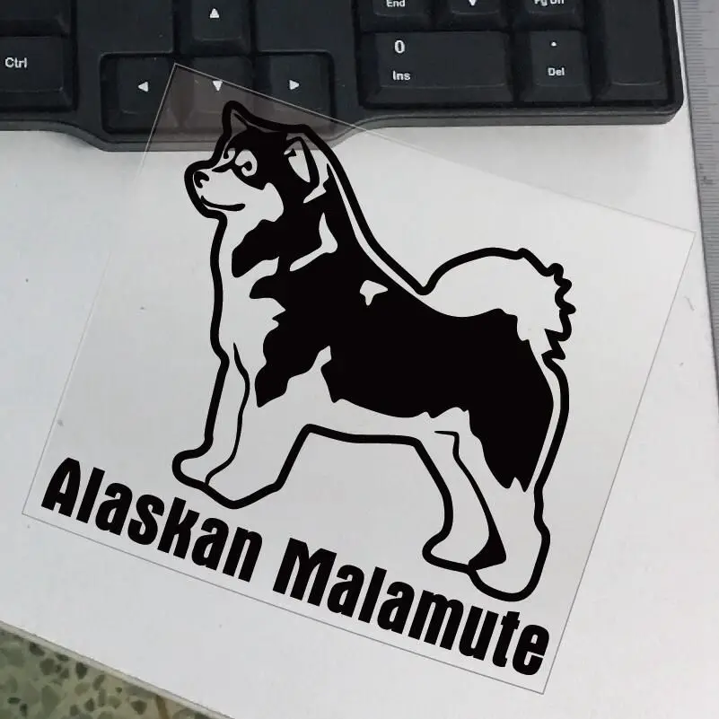 Wysokiej jakości Alaskan Malamute Retriever Vinyl Window Dog kalkomania Drop Shipping — zdjęcie 5