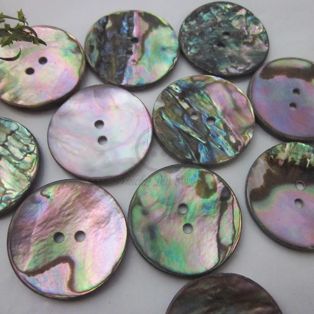 Natural shell coat buttons 50pcs 28mm 30mm 44L large abalone shell buttons for sewing diy craft decorative sewing accessories