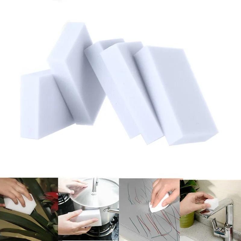 

10pcs/set White Sponge Magic Sponge-Eraser Cleaner for Kitchen Erasering Sponges Home Bathroom Cleaning Supplies 10x6x2cm