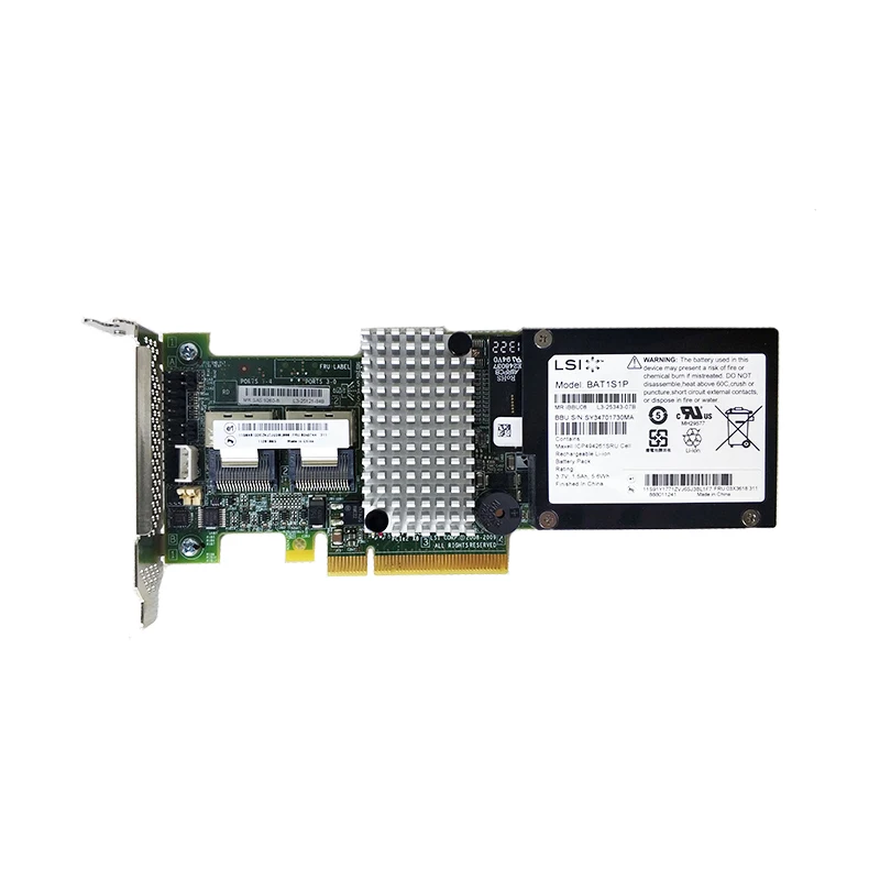 LSI MegaRAID SAS 9260-8i LSI00198 8 port 512MB cache SFF8087 6Gb RAID0.1.5 PCI-E 2.0 X8 Controller Card