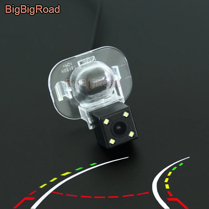 BigBigRoad Car Intelligent Dynamic Tracks Rear View CCD Camera For Kia Forte Accent RB / ix20 / Forte / Cerato / K3 KDM Sedan