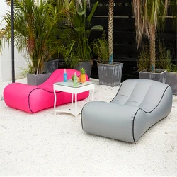 Drop shipping Inflatable beanbag sofa outdoor beach chairs  air lounger sofa bed garden sofas