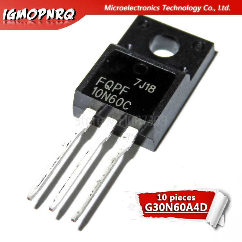 10PCS FQPF10N60C TO-220 10N60C 10N60 TO220 Field-Effect transistor