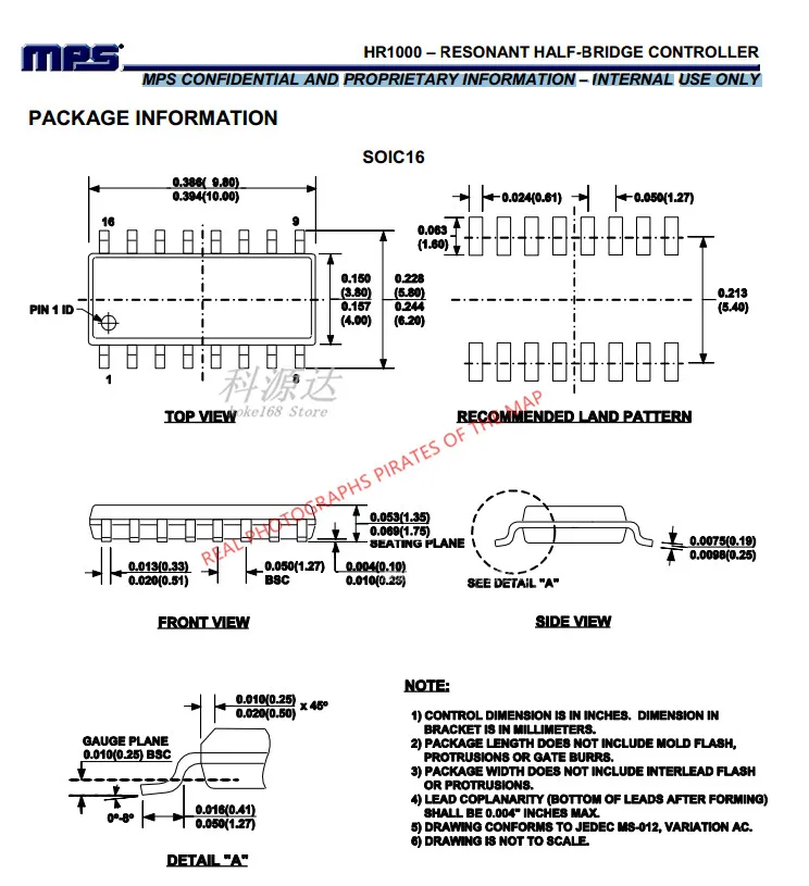 10 шт./лот HR1000A HR1000AGS-Z SOIC16 HR1000 оригинал в наличии
