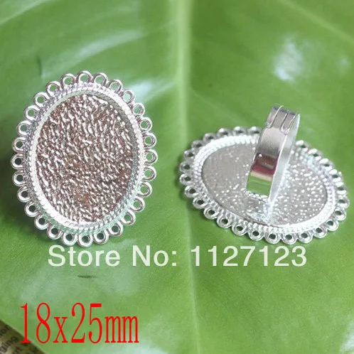 

free shipping!!!!!50Pcs 18X25mm ring base setting Antique Bronze/Silver Ornate Vintage style Ring base Jewelry supplies