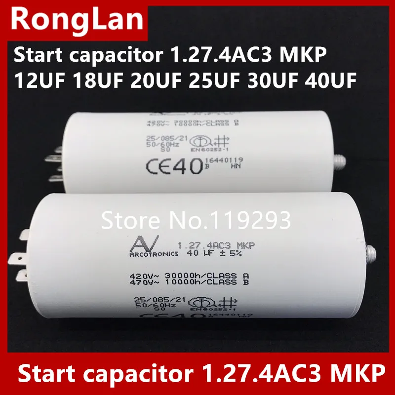 [BELLA] [New Original] ARCOTRONICS Motor inverter start  capacitor 1.27.4AC3 MKP 12UF 18UF 20UF 25UF 30UF 40UF