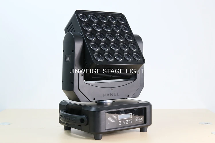 Imagem -06 - Potência Super Brilho Disco Luz Movendo Head Beam Lave Lyre Luz Stage Iluminação dj 5x5 Led Matrix 25x12w Rgbw 4in Alta