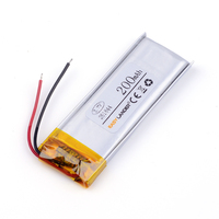 261844 200mAh 3.7v  Lithium Polymer  Rechargeable Battery For MP3 Bluetooth DIY Gift  Toy Stylus Gogear MIX III 301845 301745