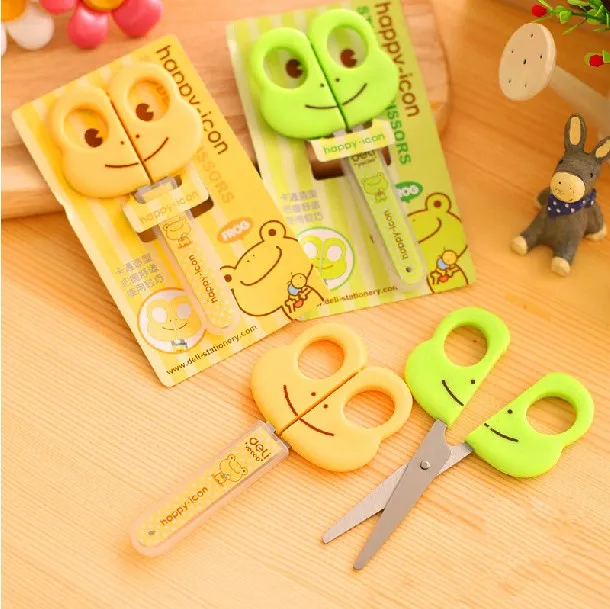 2 Pcs/Lot Cute Lovely Cartoon Frog Scissor for School Stationery & Office Supply