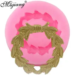 Laurel Wreath Berries Silicone Molds Leaf Cupcake Topper Frame Fondant Cake Decorating Tools Polymer Clay Candy Chocolate Mould