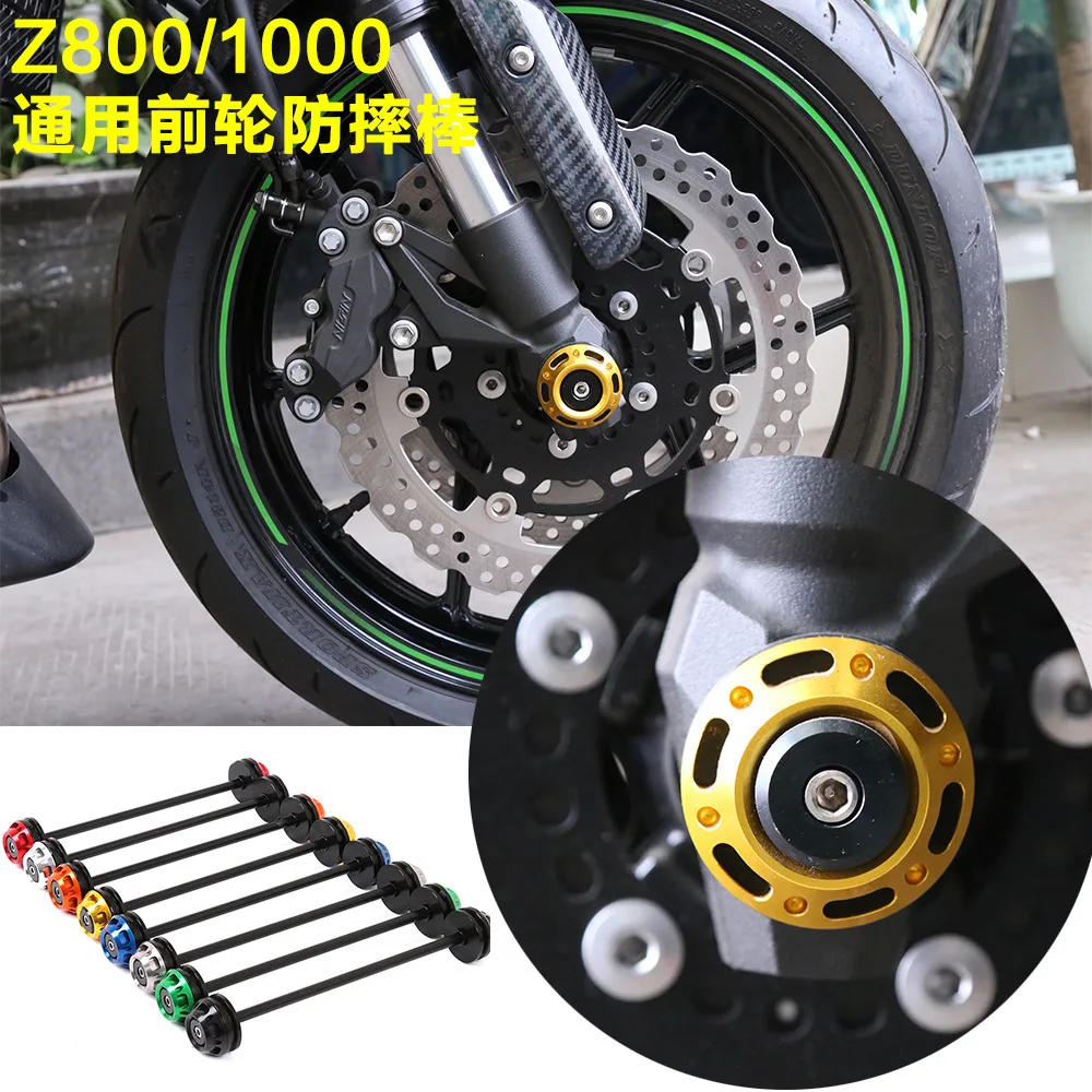 

Motorcycle Front Axle Fork Wheel Protector Crash Sliders Falling Protection For Kawasaki Z800 Z1000 2013 2014 2015