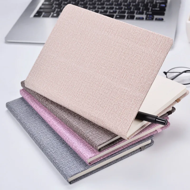 Concise Solid Color Cloth Cover Notebook Square College Student Korea Literature Small Fresh Notebook Diary