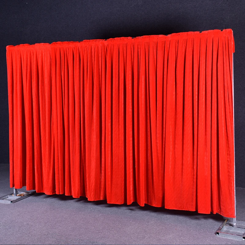 

Flannel velvet wedding backdrop curtain drape wedding supplies background for party event birthday stage decoration Tied/Piped