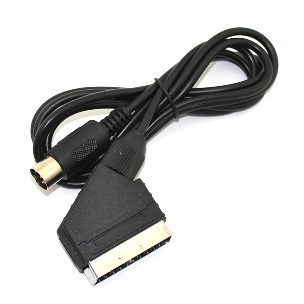 NTSC V-Pin Scart Cable AV Lead for SEGA Mega Drive 1 for Genesis 1