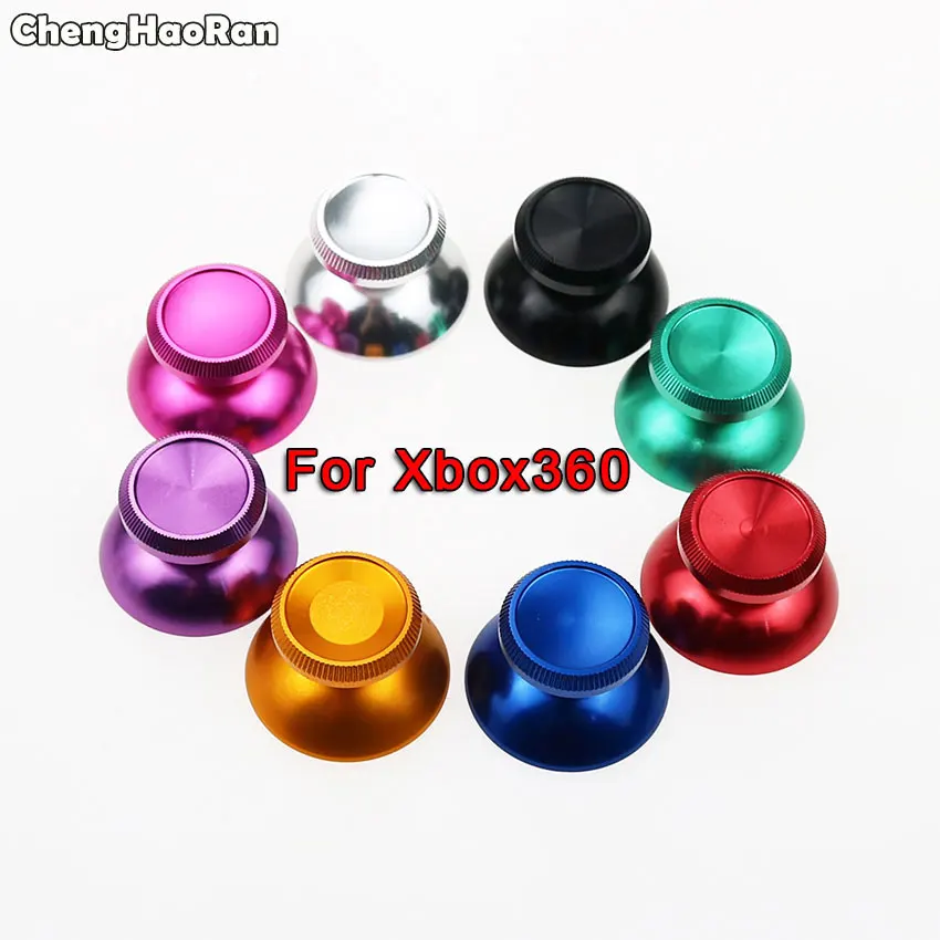 

ChengHaoRan 1Pair Aluminum Metal Analog Joystick Thumb Stick Grip Cap for Microsoft Xbox 360 Xbox360 Gamepad Controller