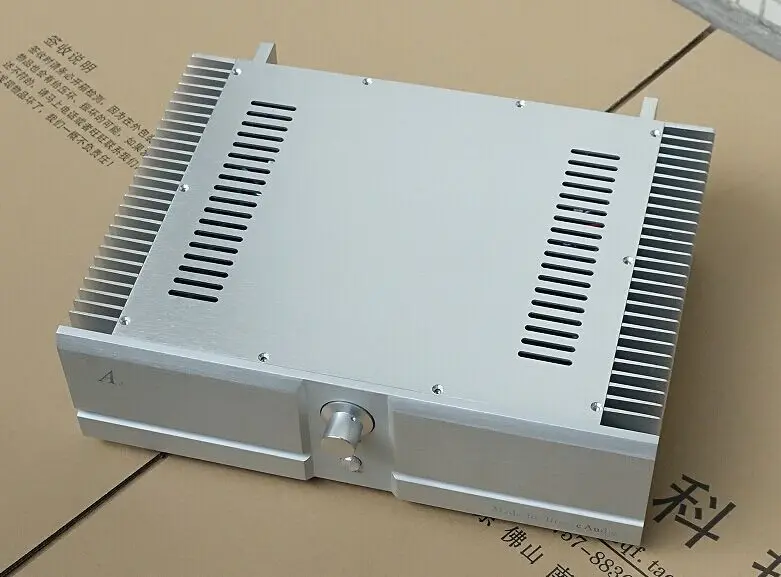 ​High-Grade BZ4312A2 Silver Full Aluminum Amplifier Chassis Box AMP DIY Case