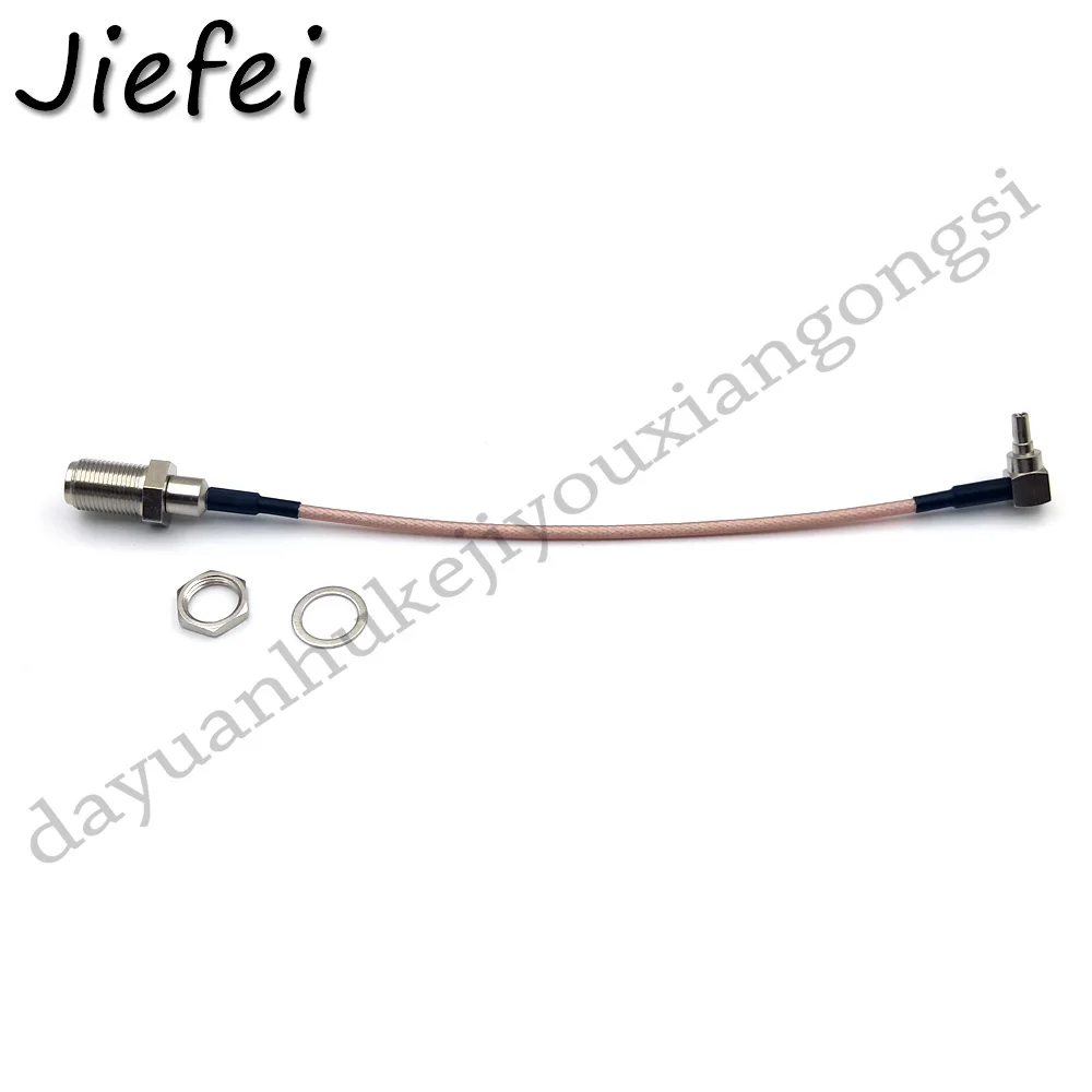 Imagem -02 - Conector rf f para Crc9 Cabo Fêmea Conector f para Crc9 Ângulo Direito Rg316 Cabo Rabo de Porco 15cm 20cm 30cm 50cm 20 Peças