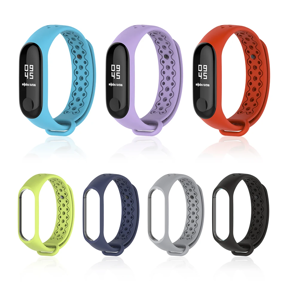 Mi jobs Sport mi Band 3 Handgelenk Gurt für Xiao mi mi Band 3 Silikon Armband Smart Armband Uhr mi band 3 Zubehör Band3 Strap