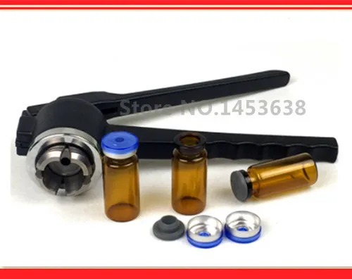 Crimpadora Manual de acero inoxidable, herramienta de máquina de sellado Manual, 1x20mm