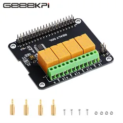 GeeekPi Original 4 Channel Relay Hat Board For Raspberry Pi 4B/ 3B+ (Plus) / 3B / 2B