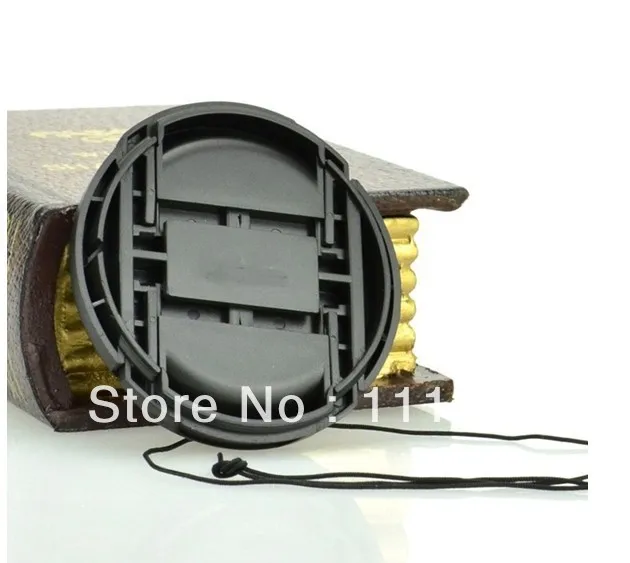 غطاء للعدسة الأمامية لكاميرا كانون نيكون سوني مع سلك ، 49 مللي متر ، شحن مجاني ، جديد ، لكانون نيكون سوني بنتاكس أوليمبوس