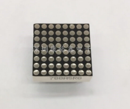 

LED Dot Matrix Display 8x8 1.9mm 20*20MM Red and green Common Cathode/Common Anode LED display 788AHG/788BHG