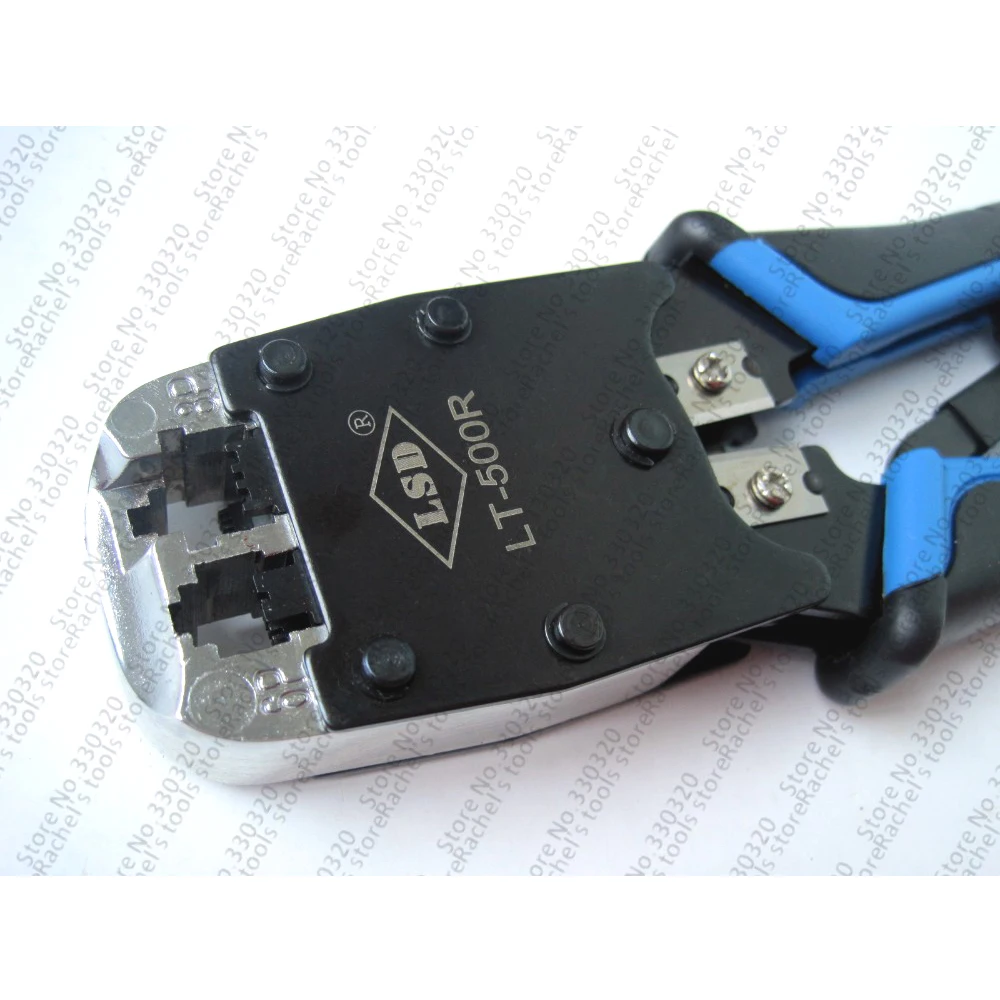 

LT-500R Rj45 Rj11 Rj12 Wire Lan Обжимной инструмент для сетевого кабеля Обжимной инструмент для зачистки сетевых ПК 8p/6p