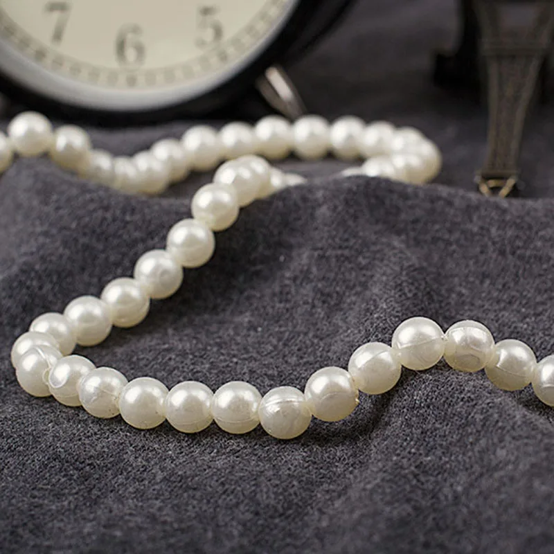 Imitation Round Big Pearl Beads for Jewelry Making, 20-40mm, Accessory for Jewelry Necklace, Bracelet, Fadeless Dress Making Mat