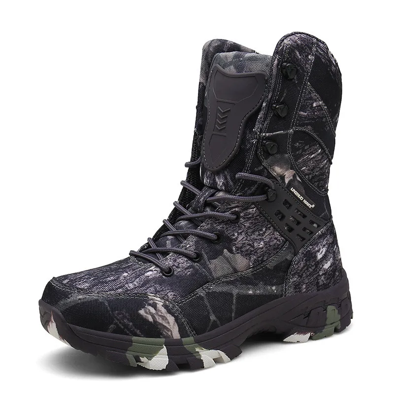 

Men's Outdoor Climbing Waterproof Camo Boots Jungle Hiking Hunting Training Boot High Shoes