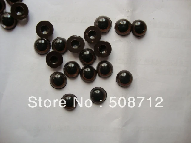 

fress ship!!!300pcs/lot DIY stuffed toy findings10mm Brown Color flat bottom plastic pupil eyes/ safety eyes