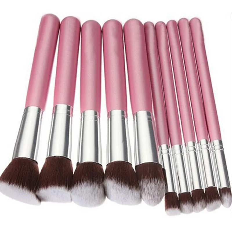 ROMANTC BEAR Makeup Brushes set Portable High Level Brush tools 6 colors available 100sets/lot DHL Free BR001