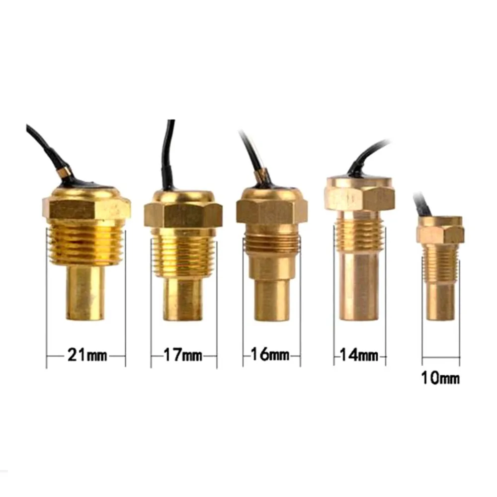 12V/24V LCD do samochodu cyfrowy wyświetlacz termometr do wody wskaźniki i Volt Meterss + czujnik temperatury wody głowy wtyczka 10MM 14MM 16MM 17MM