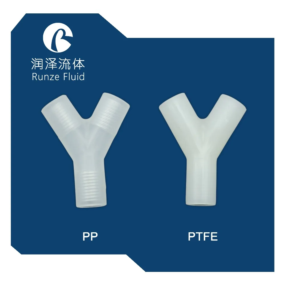 Plastic Joint 3 Way Mini Fitting PP PTFE