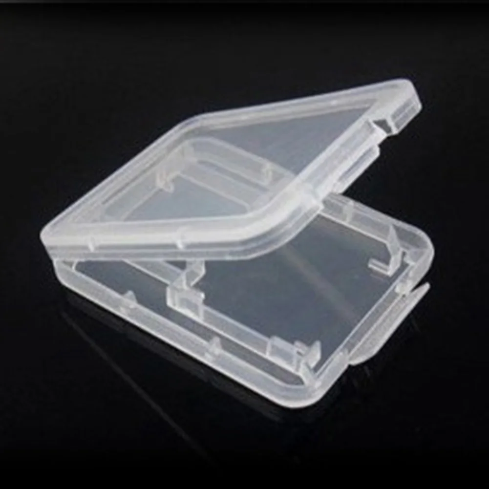 5 Pcs Clear Plastic Memory Card Case SD TF Card Storage Box Protection Holder