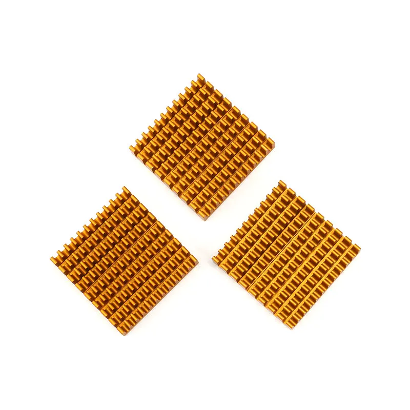 10/1 Buah Peredam Panas 45*45*10Mm Peredam Panas Radiator Aluminium 45X45X10Mm Peredam Panas Slot Logam untuk Pendinginan