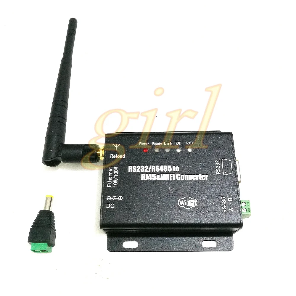 

Serial server /RS232/RS485 to WIFI/ Ethernet / wireless dual channel converter WiFi module