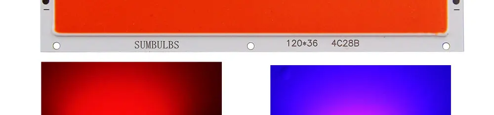 LED COB Bar Runde Lichtquelle 12V DC Birne Chip Mix Größe 2-200W LED Streifen Rot blau Warm Natur Kalt Weiß DIY Licht Lampe – Detail 8