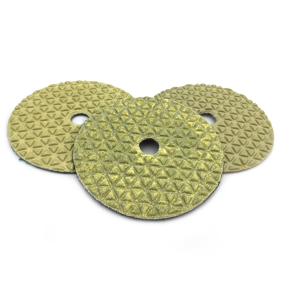 Imagem -05 - Rijilei-diamond Dry Polishing Pad Disco de Mármore Uso para Granito Piso de Concreto 4in 100 mm Peças Set