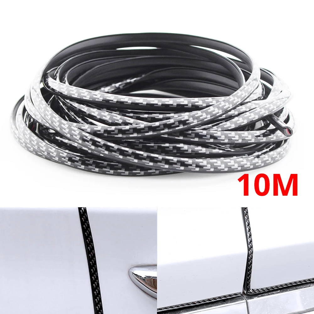 

Car Door Protector 10M Anti-collision Strip Door Edge Anti-scratch Safety Seal Rubber Protection Styling Molding Auto Universal