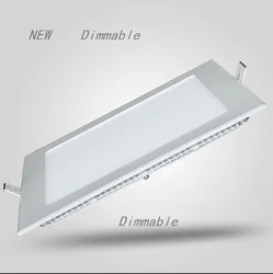 Dimmable LED Ceiling Panel Light 4W/6W/9W/12W/15W/25W Recessed LED Downlight with driver