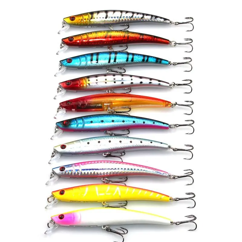 11.5cm 11.2g Minnow Swimbait Pencil Fishing Lures Hard Plastic Artificial Crank Bait 3D Fish Eye Fake Baits