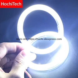 Excellent 2pc  Rings Angel Eye car Headlight COB 60/70/80/90/100/110/120 mm Lampshades Bright auto drl Angel Eyes Motorcycle