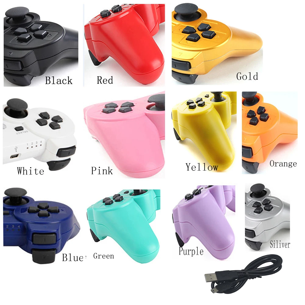 

2pcs Wireless controller For PS3 virration Game Gamepad for playstation 3 Joystick with charge cable